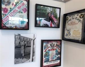  Pictures framed on a wall